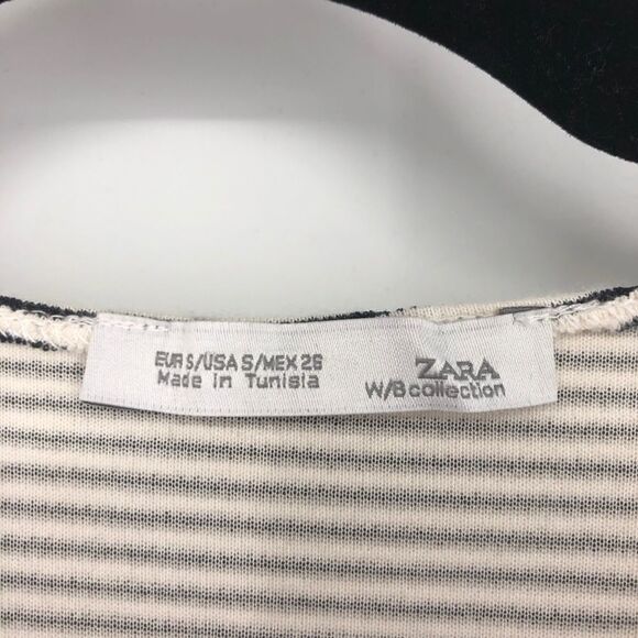 ZARA Casual Pinstripe Mini Shift Dress - Picture 6 of 7